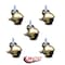 Service Caster 2 Inch Antique Brass Hooded 3/8 Inch Threaded Stem Ball Casters with Brake, 5PK SCC-TS01S20-POS-WA-SLB-38-5 - alternate 4